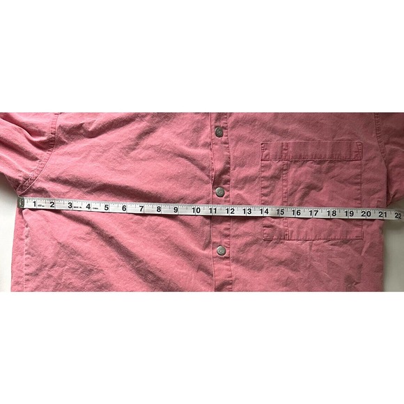 The Territory Ahead Men’s Pink Pearl Snap Long Sleeve Shirt Size M - Picture 7 of 10